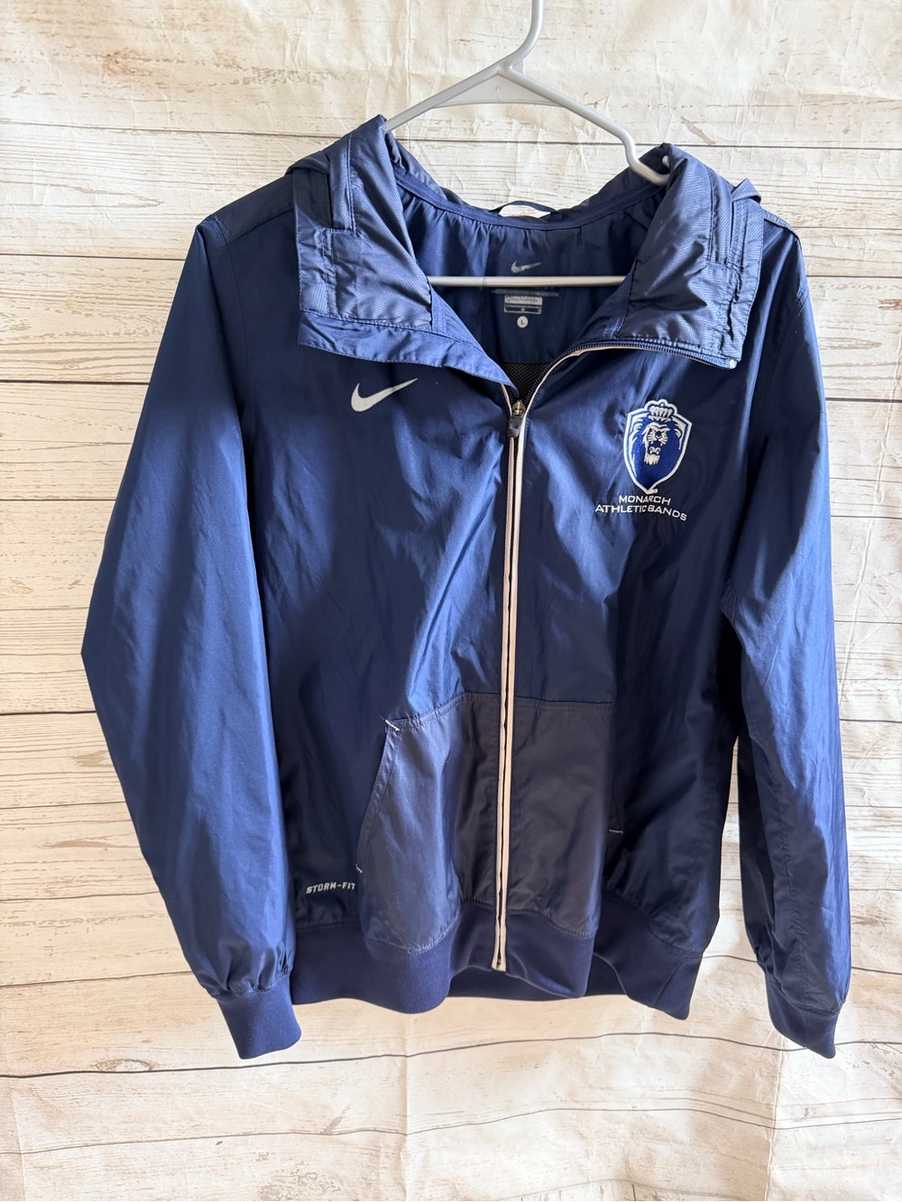 Nike Navy and White Crest Track Jacket